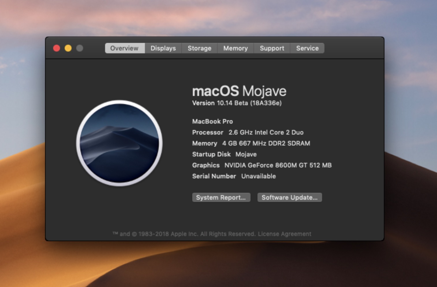 Mac os mojave 2012 macbook pro